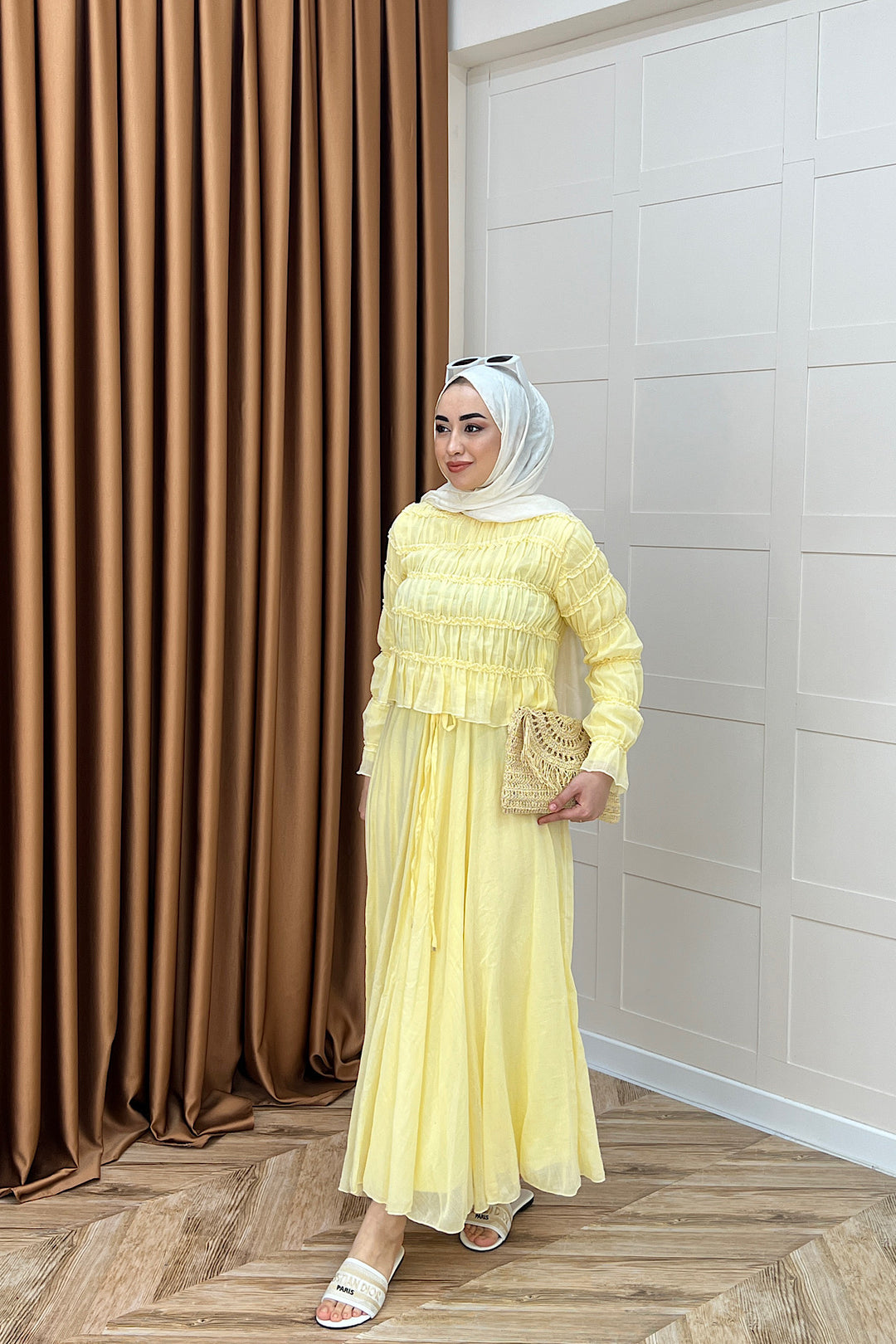 Lares Etekli Takım Sarı 3236-SARI