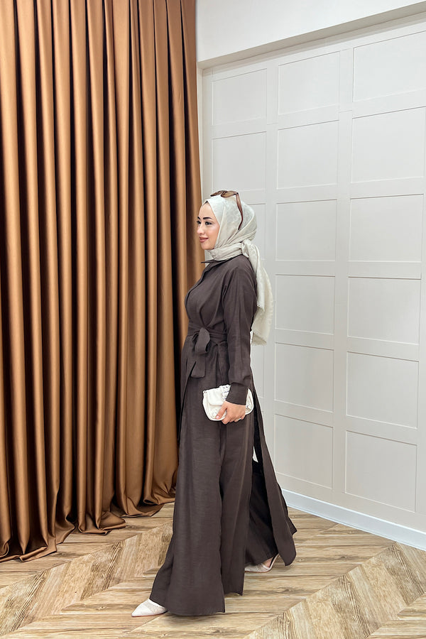 Laura İkili Takım Kahverengi 8058-KAHVERENGI