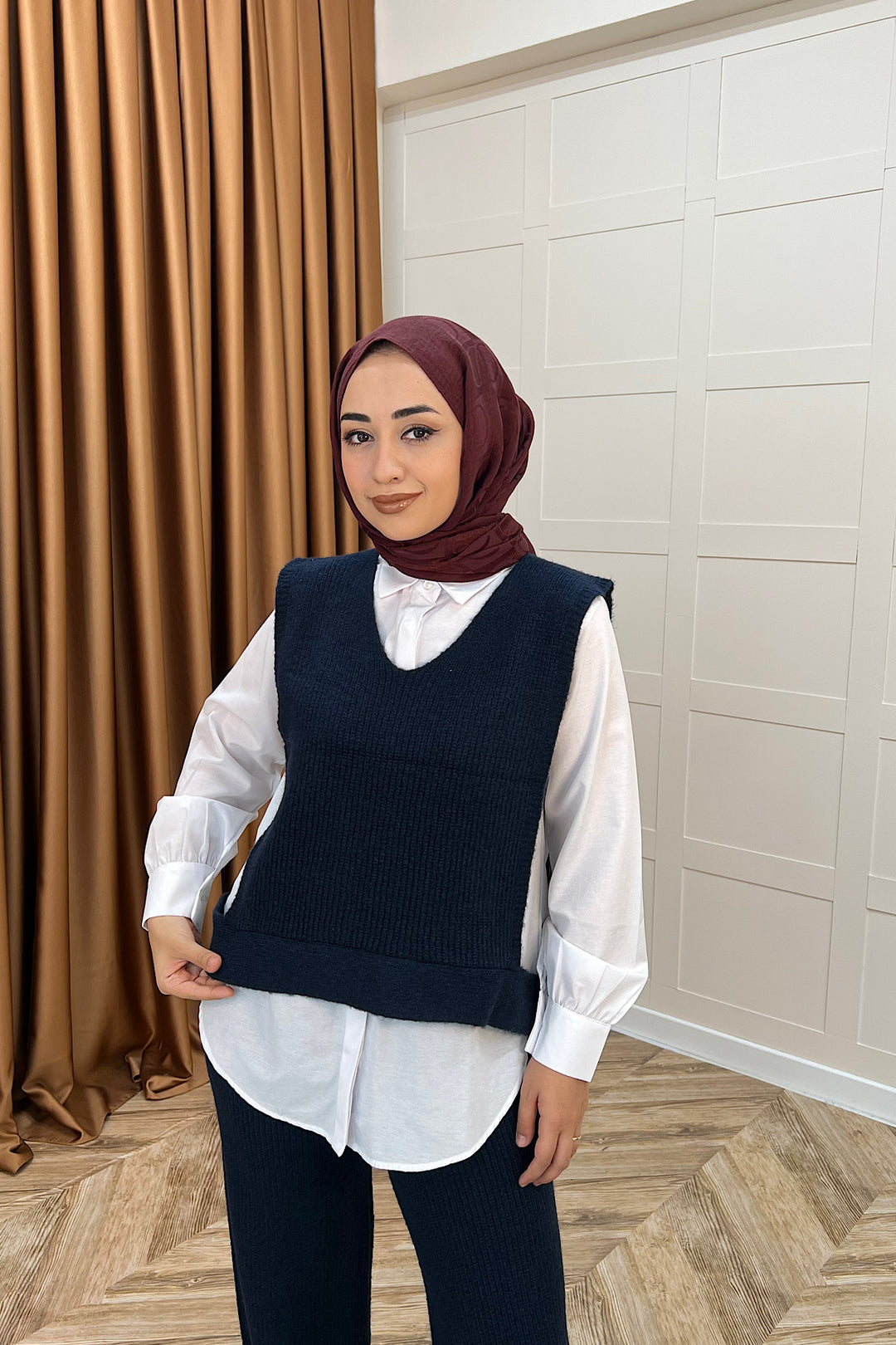 Venüs Üçlü Triko Takım Lacivert 25450-LACIVERT