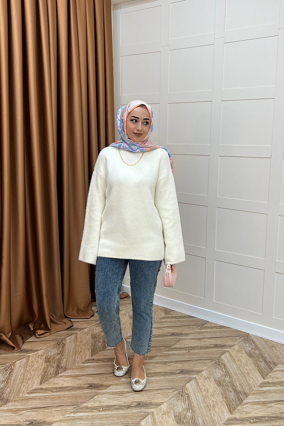 Leyal Triko Kazak Ekru 25440-EKRU