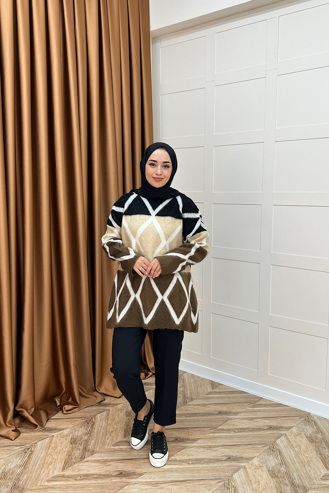 Lones Triko Kazak Kahverengi 241280-KAHVERENGI