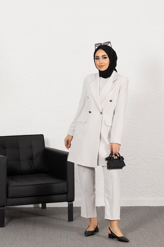 Blazer Ceketli İkili Taş Takım 0393-TAS