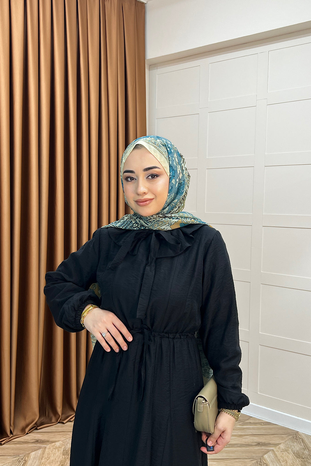 Lena Vual Elbise Siyah 2990-SIYAH