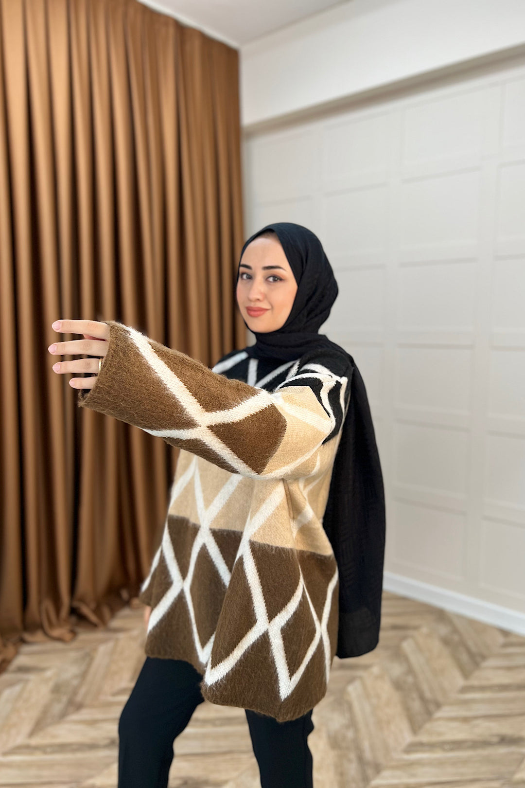 Lones Triko Kazak Kahverengi 241280-KAHVERENGI