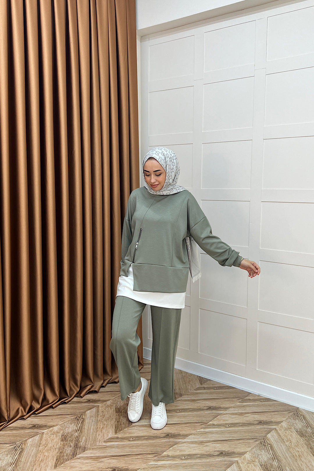 Melodi Frm Garnili Takım Yeşil 6009-YESIL