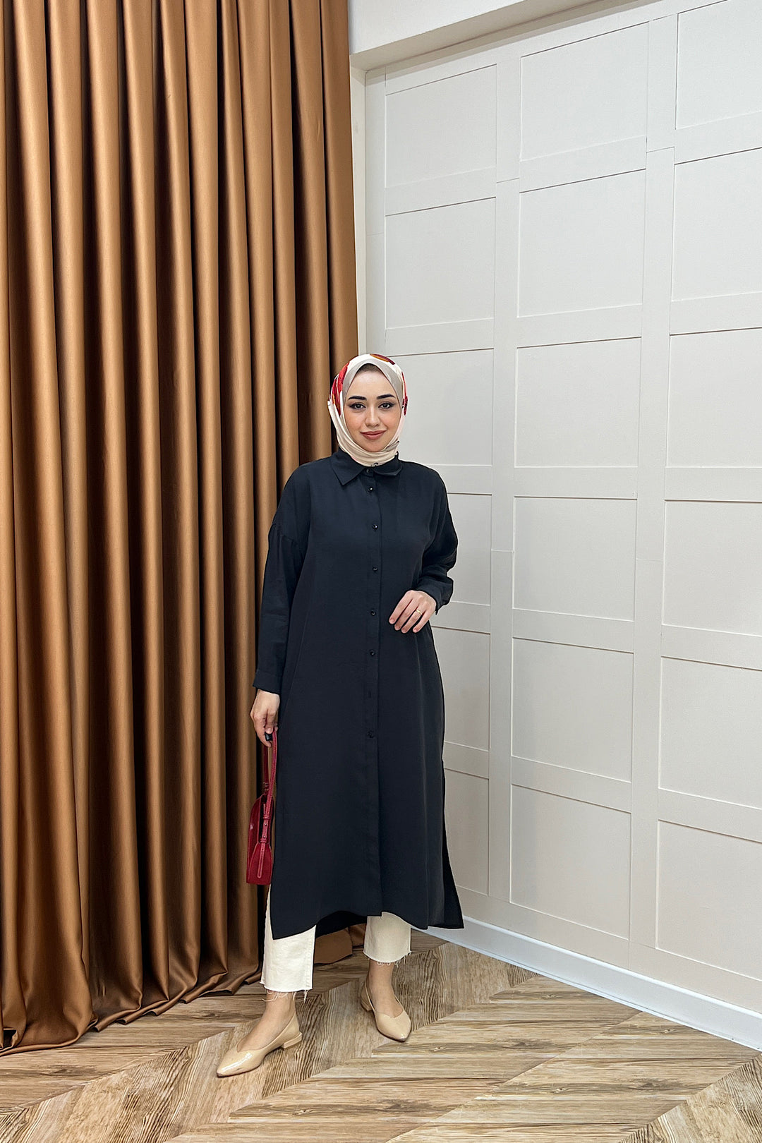 Cupra Uzun Tunik Siyah 02760-SIYAH