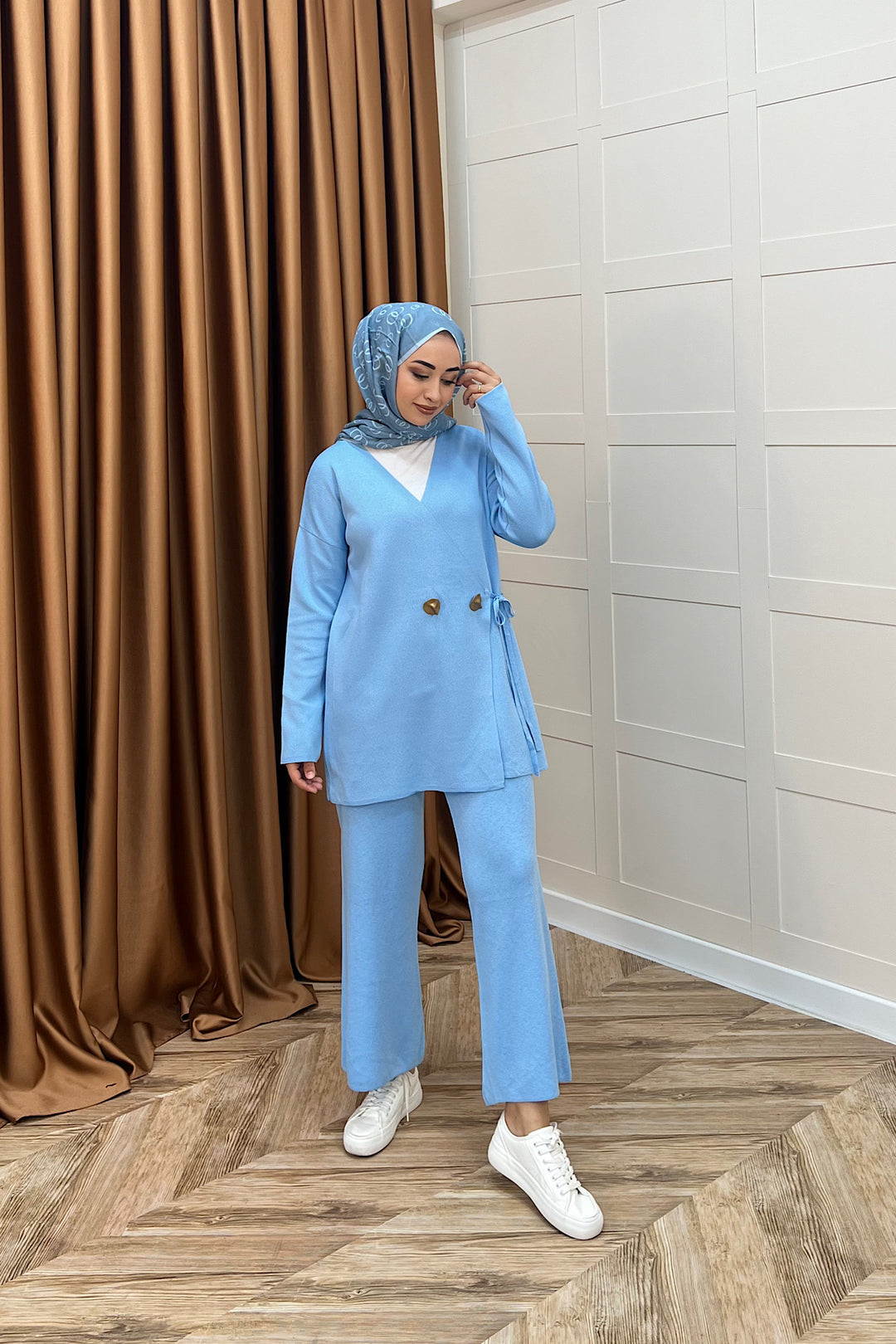 Lyon Merserize Triko Takım Mavi 25310-MAVI