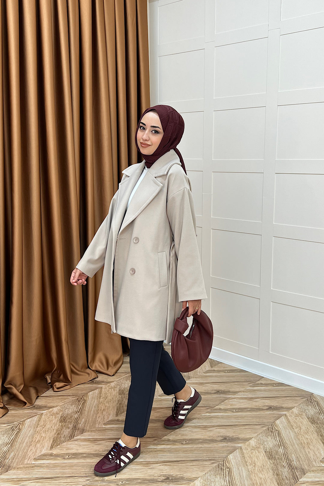 Nuve Premium Kuşaklı Kaban Taş 5514-TAS