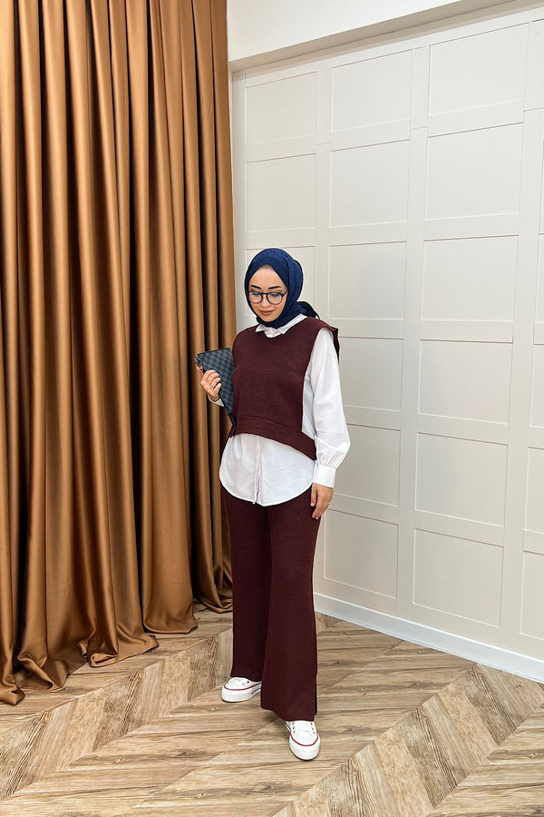Venüs Üçlü Triko Takım Bordo 25450-BORDO