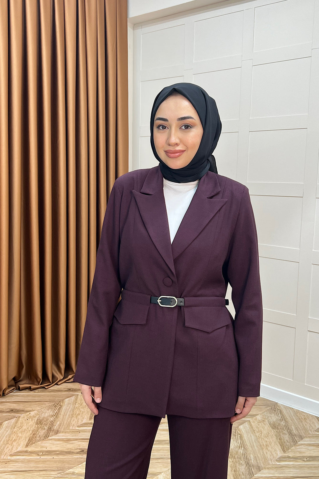 Lovel İkili Ceket Takım Mürdüm 2992-MURDUM