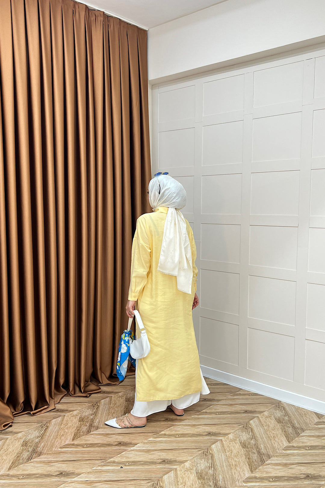 Cupra Uzun Tunik Sarı 02760-SARI