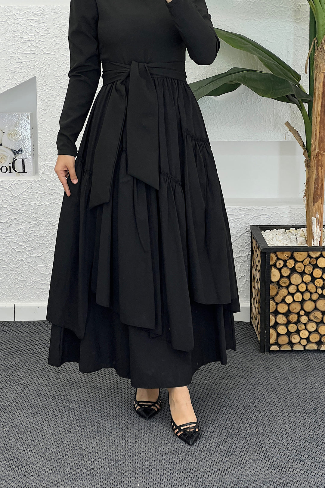 Zeny Elbıse Siyah 6001-SIYAH