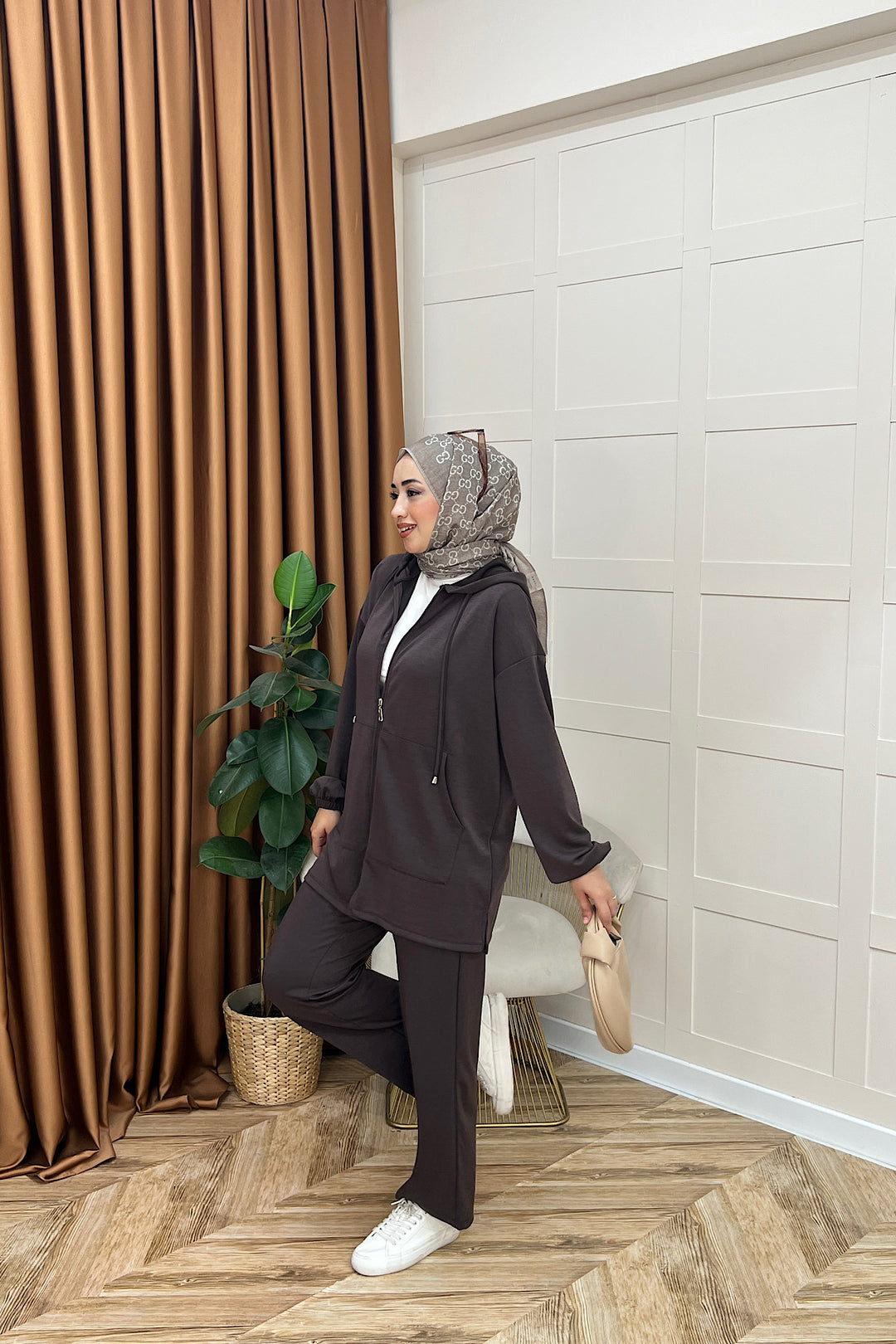 Sarya İkili Takım Kahverengi 3134-KAHVERENGI