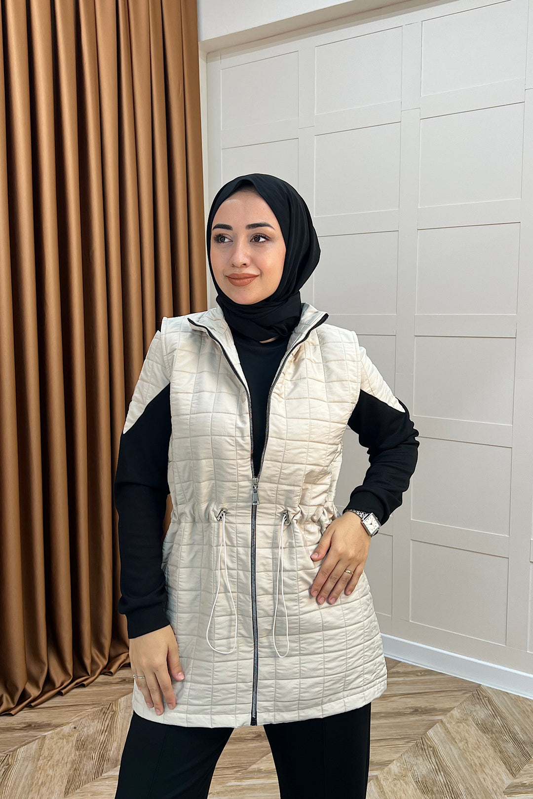 Armoni Kapitone Yelekli Üçlü Takım Taş 6015-Tas