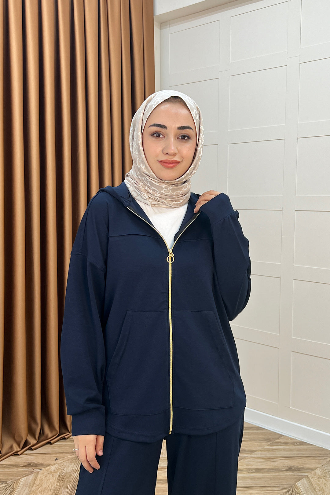 Efsa Kapüşonlu Takım Lacivert 70149-LACIVERT