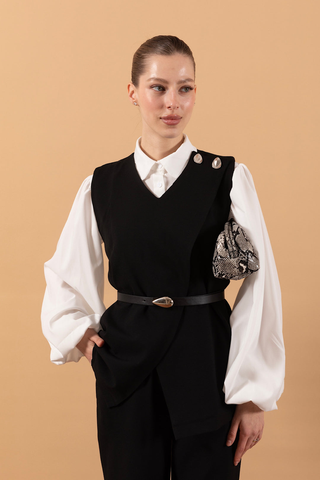 İkili Pantolon Takım Siyah 1632-SIYAH