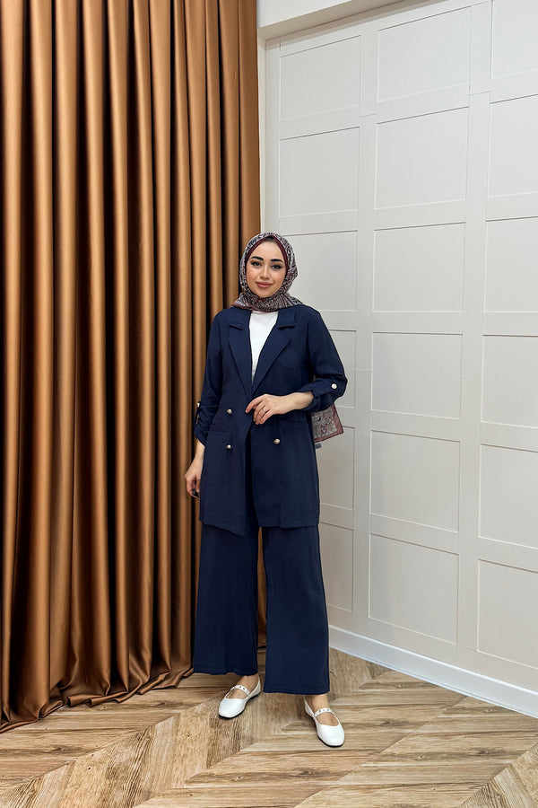 Sandra Ceketli Takım Lacivert 5003-LACIVERT