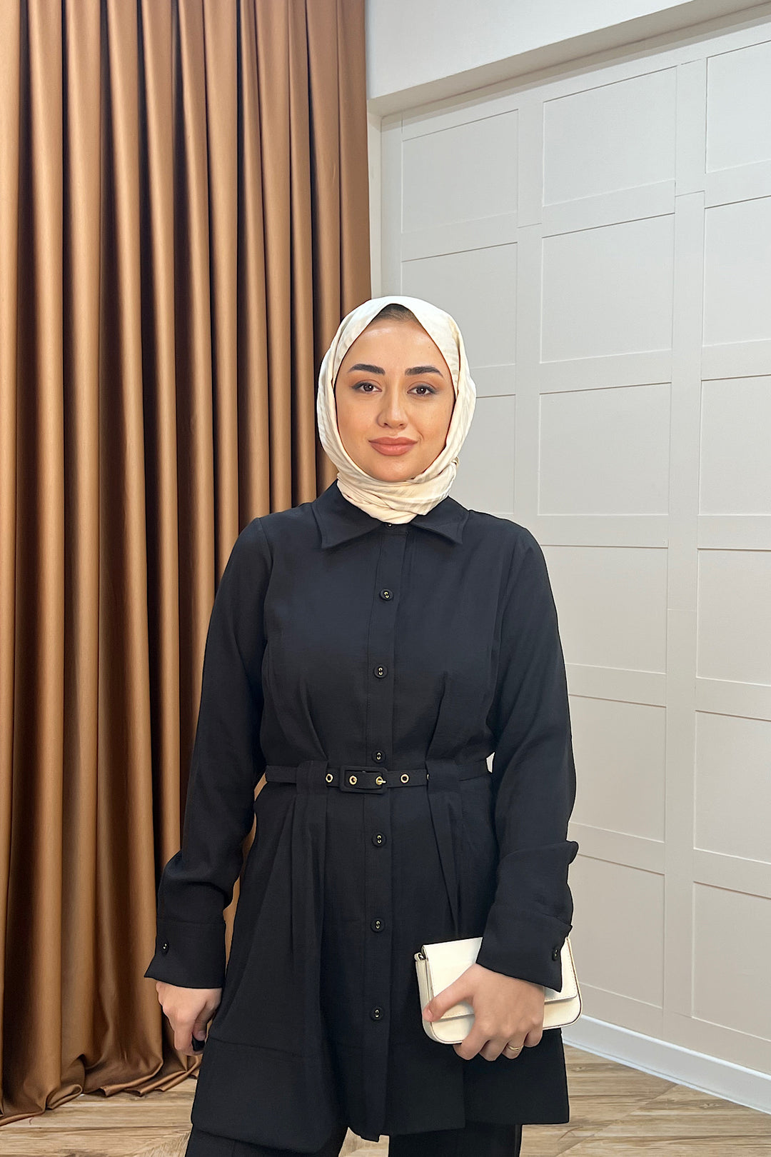 Tuana Belden Kemerli İkili Takım Siyah 2994-SIYAH