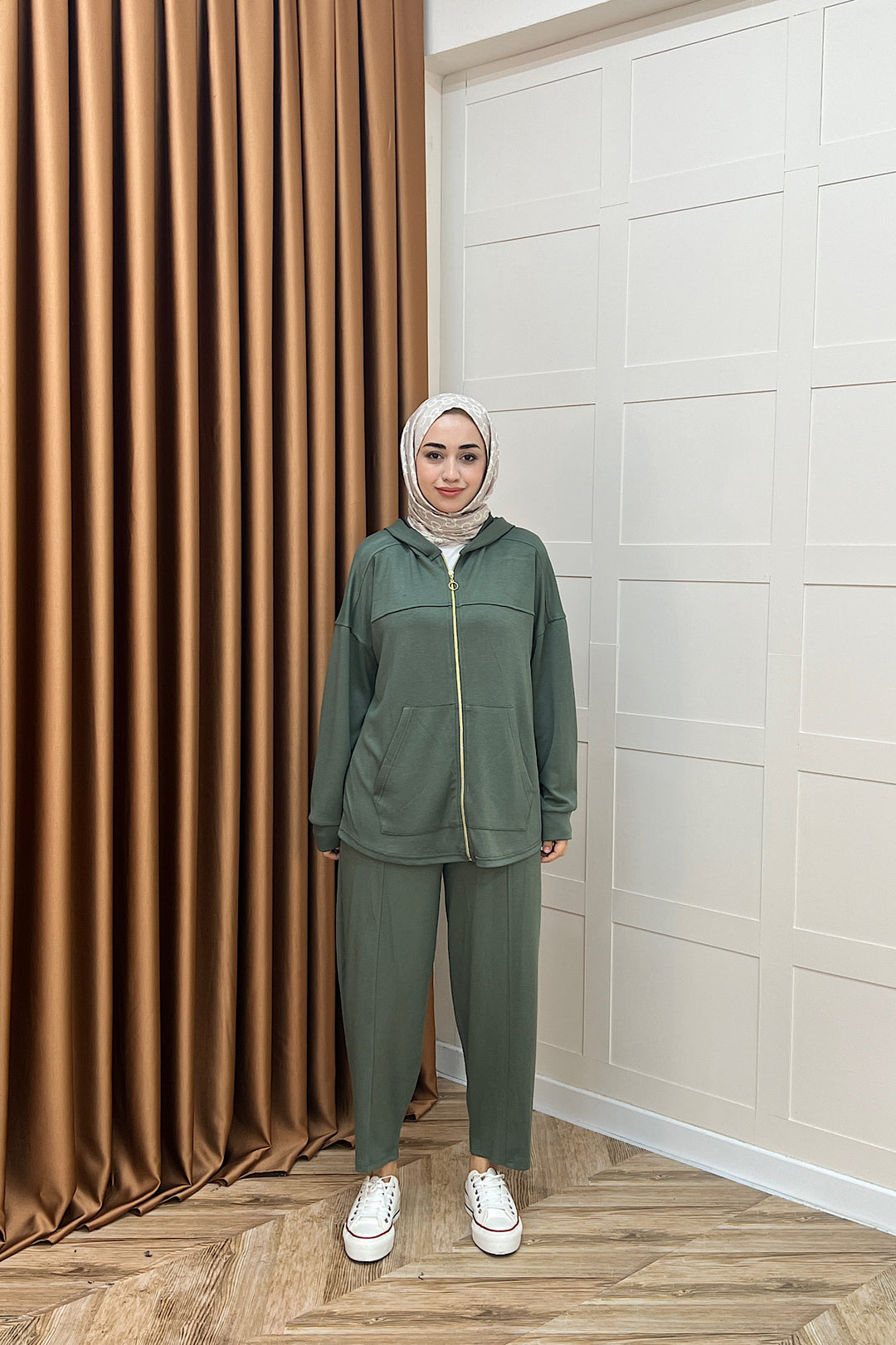 Efsa Kapüşonlu Takım Yeşil 70149-YESIL