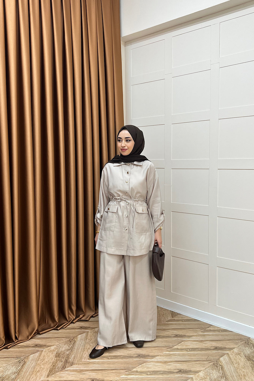 Aria Belden Bağlamalı İkili Takım Taş 3184-TAS