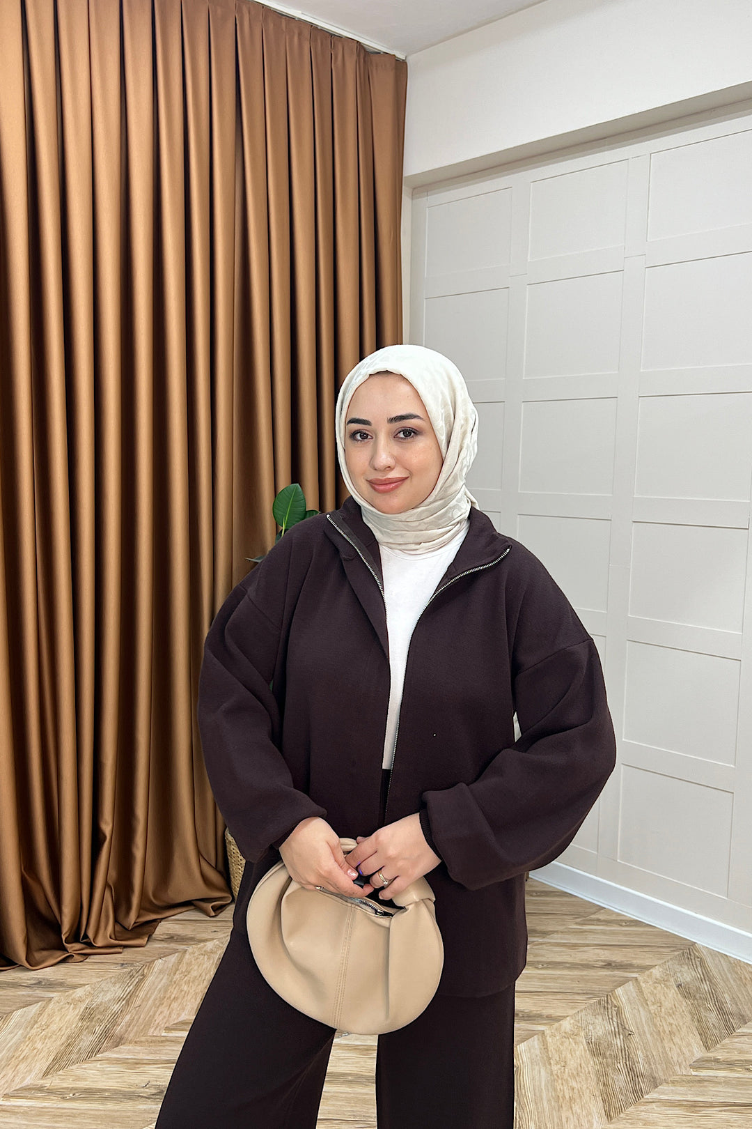 Bero İkili Triko Takım Kahverengi 26234-KAHVERENGI