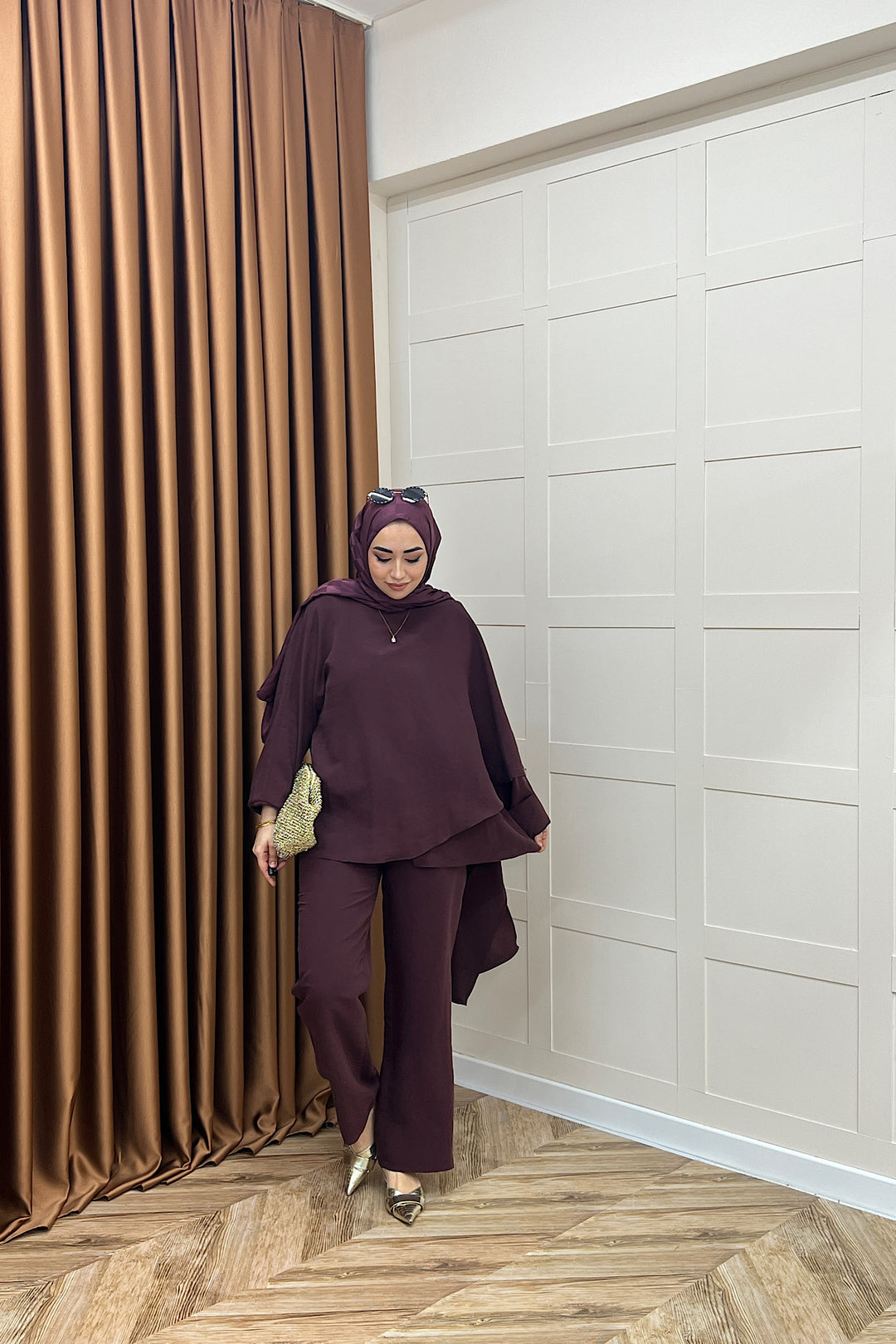 Elsa İkili Takım Mürdüm 8814-MURDUM