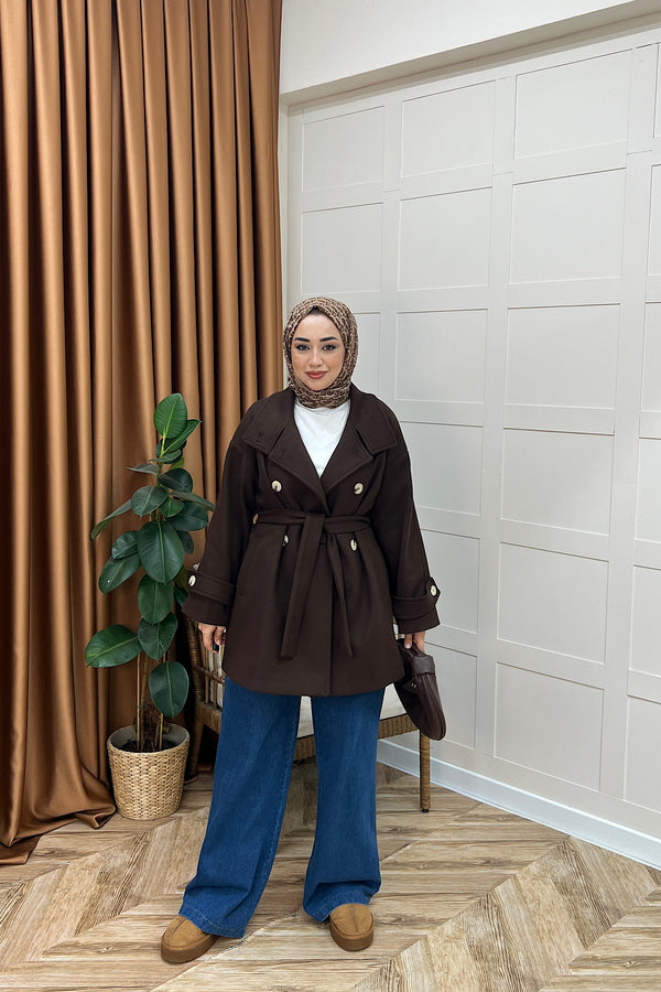 Berry Dik Yaka Kaban Kahverengi 5539-KAHVERENGI