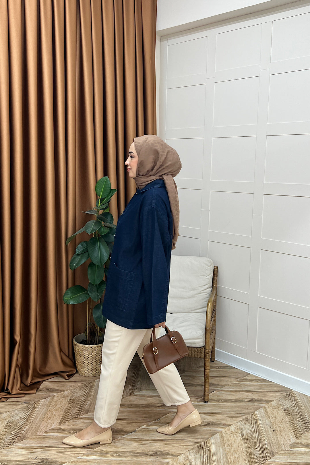 Asel Kot Ceket Lacivert 6755-LACIVERT