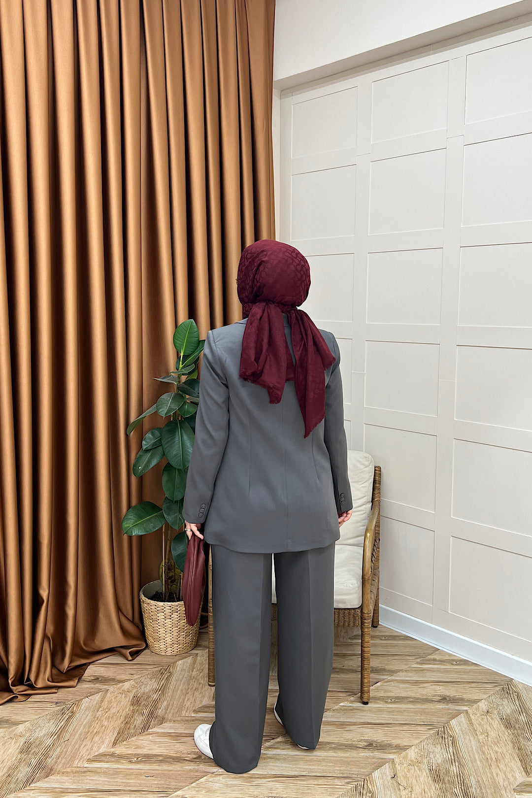 Dört Düğme Ceket Takım Antrasit 6152-ANTRASIT