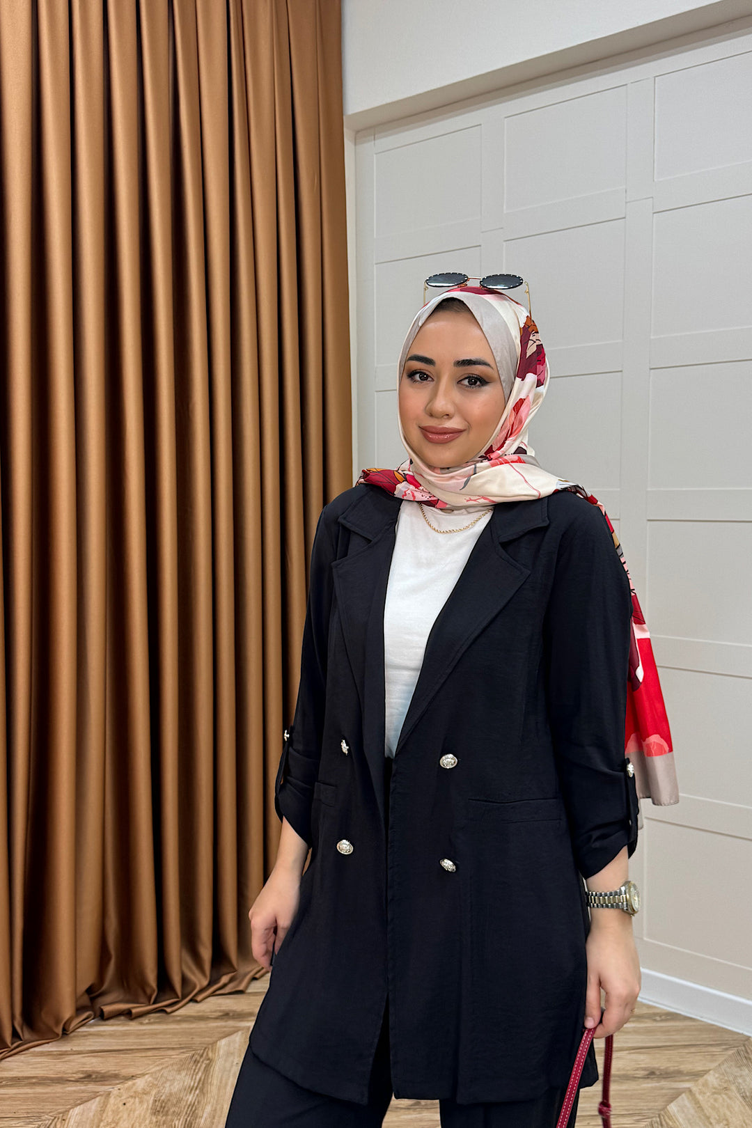 Sandra Ceketli Takım Siyah 5003-SIYAH