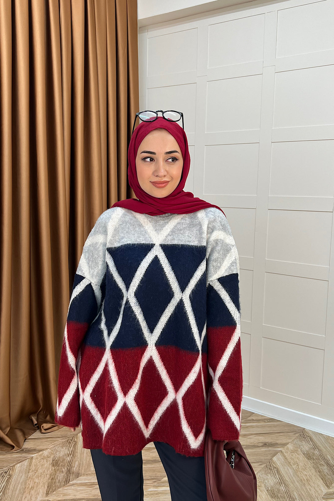 Lones Triko Kazak Bordo 241280-BORDO