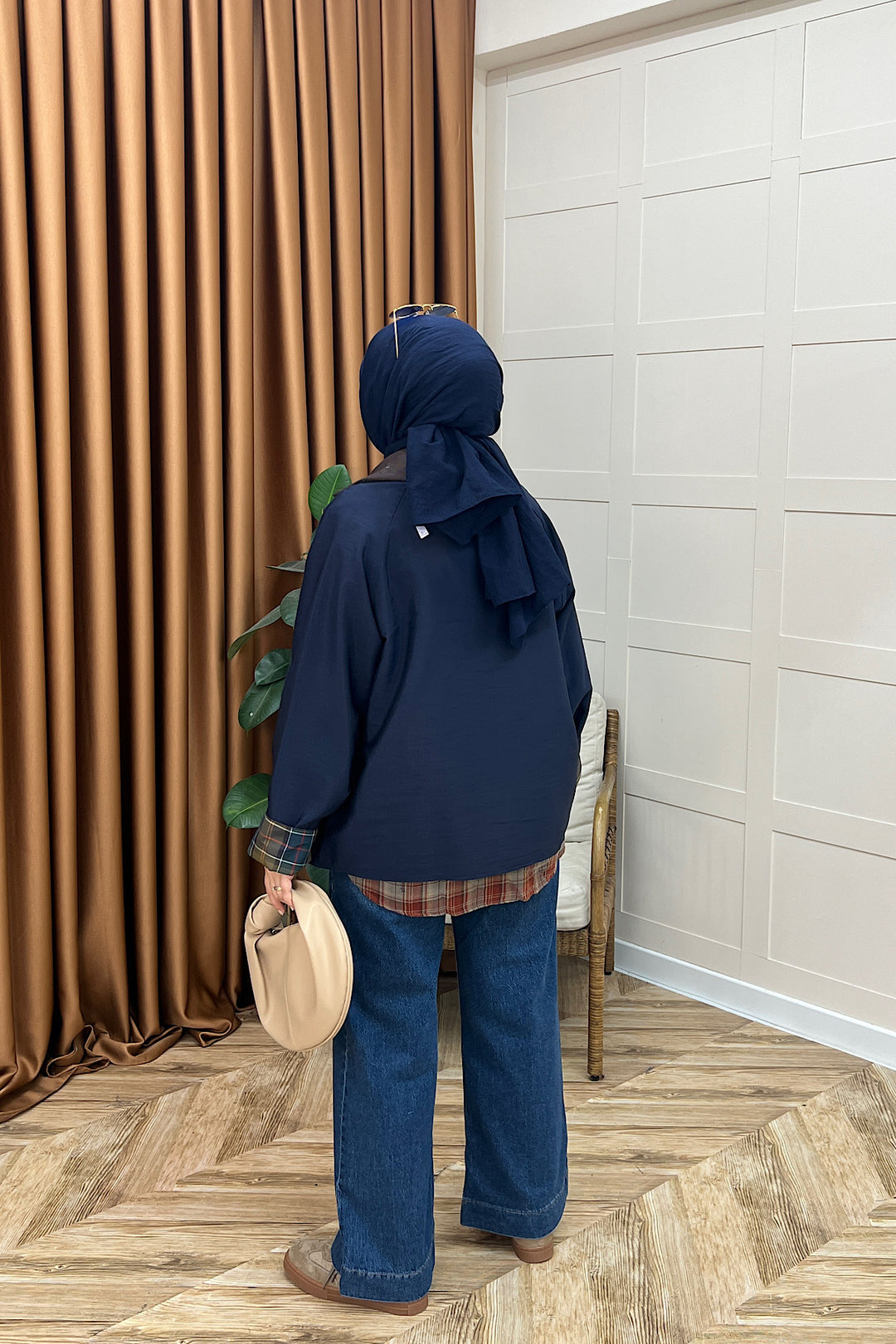 Lina Cep Detay Ceket Lacivert 8534-LACIVERT