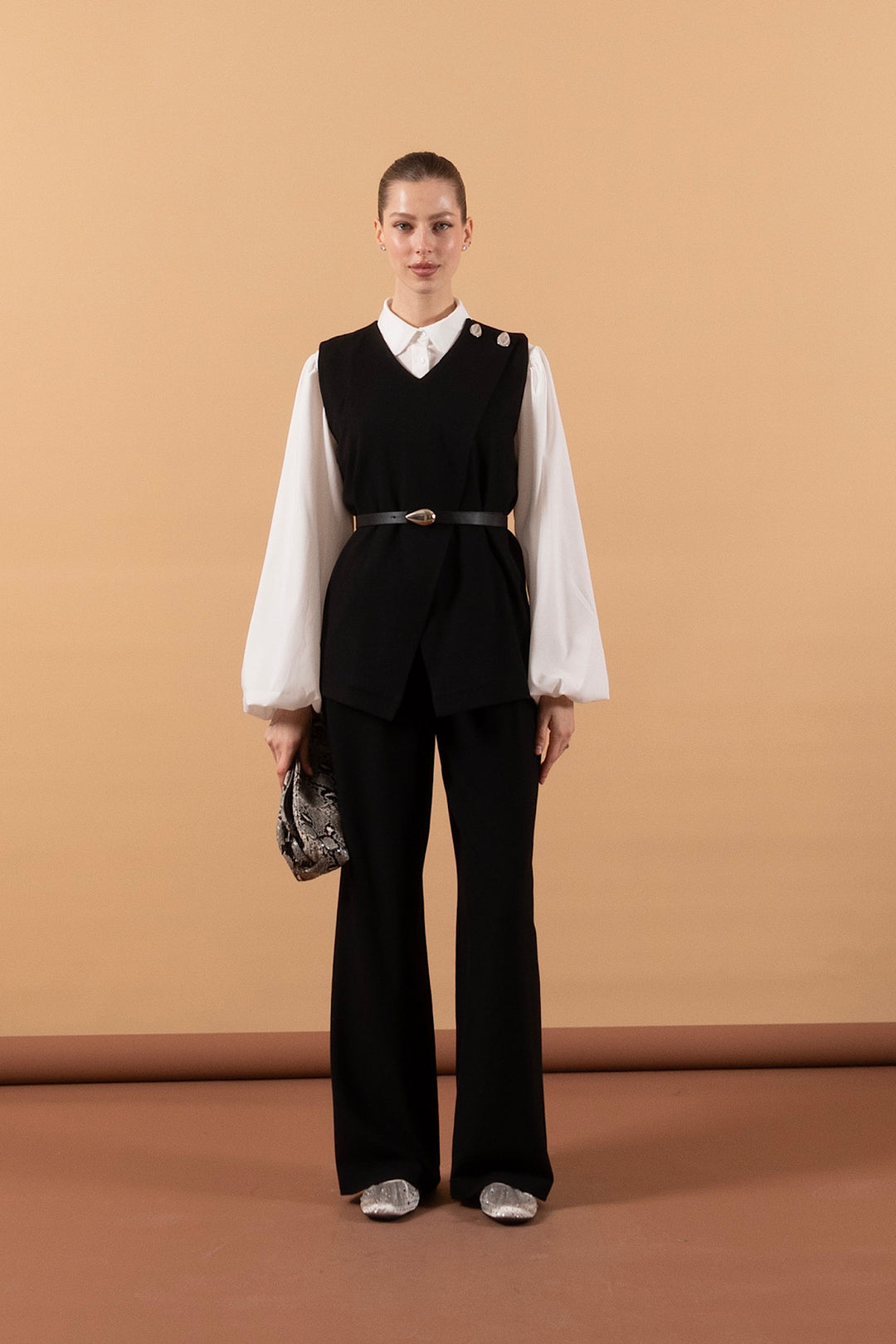 İkili Pantolon Takım Siyah 1632-SIYAH