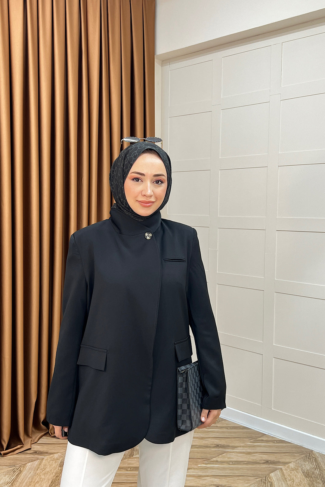 Sara Blazer Ceket Siyah 70147-SIYAH