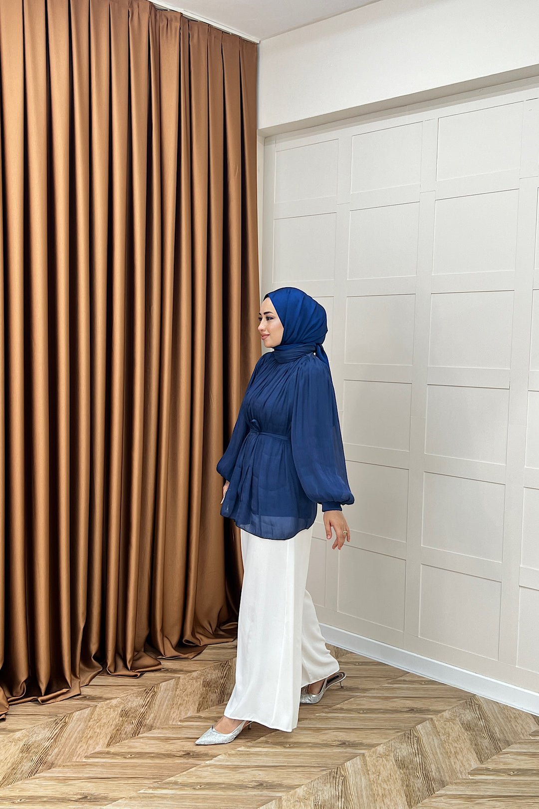 Hope Balon Kol Tunik Lacivert 2306-LACIVERT