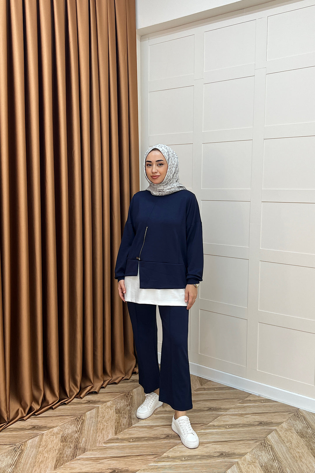 Melodi Frm Garnili Takım Lacivert 6009-LACIVERT