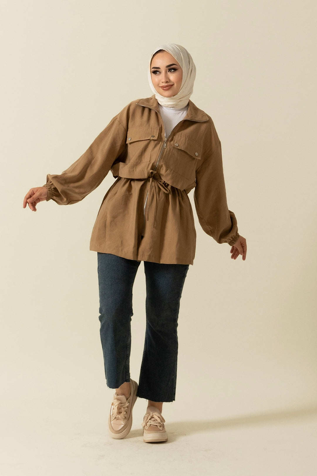 Çift Cepli Tesla Kap Vizon 1940-VIZON