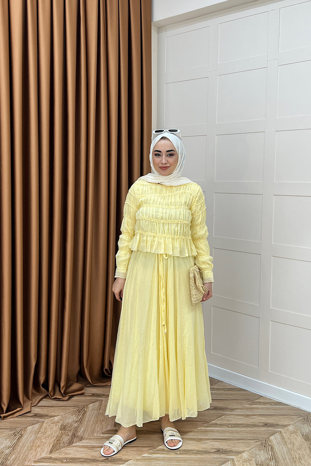 Lares Etekli Takım Sarı 3236-SARI