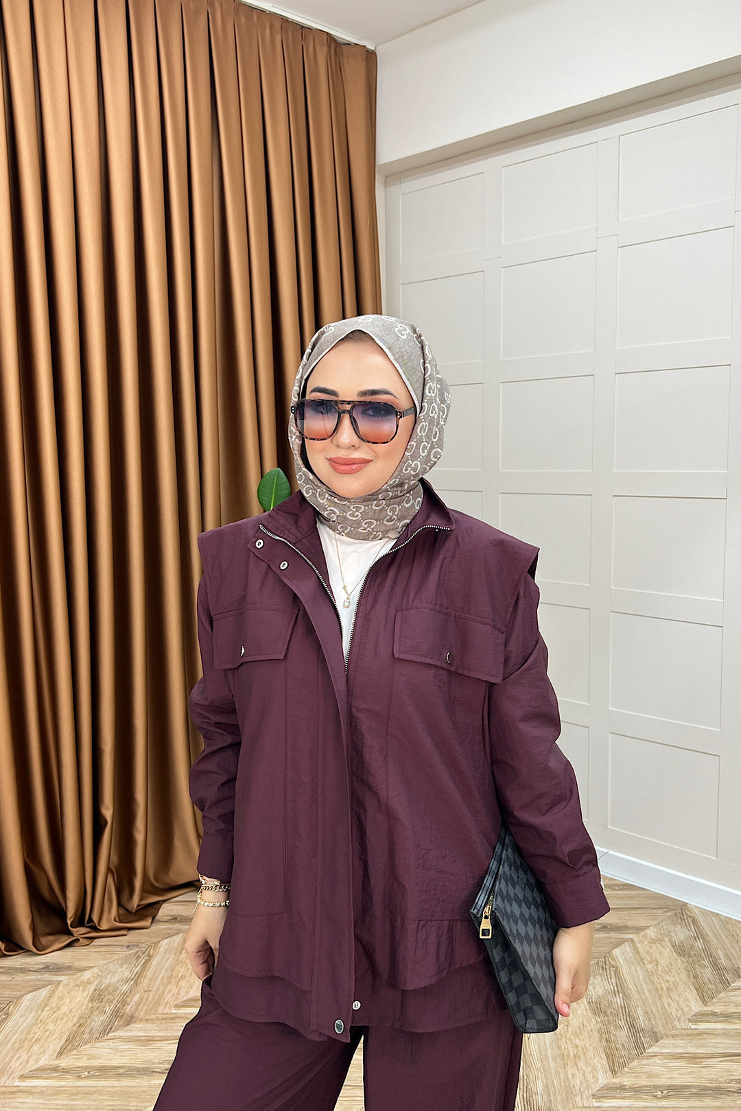 Elsa İkili Takım Mürdüm 8985-MURDUM