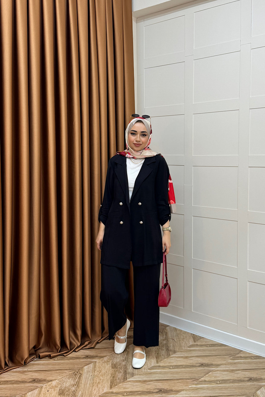 Sandra Ceketli Takım Siyah 5003-SIYAH