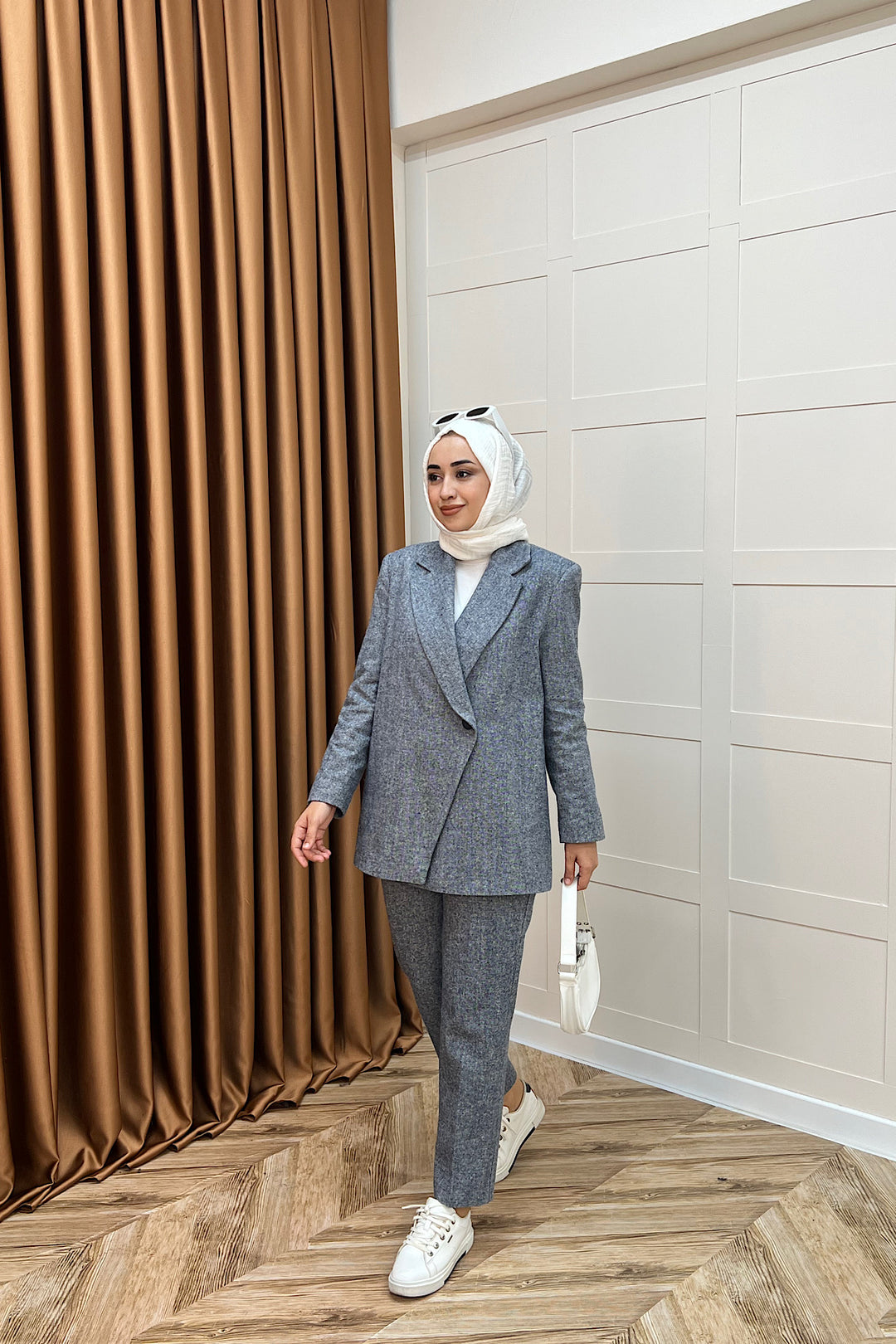 Minel Ceketli Takım Mavi 6203-MAVI