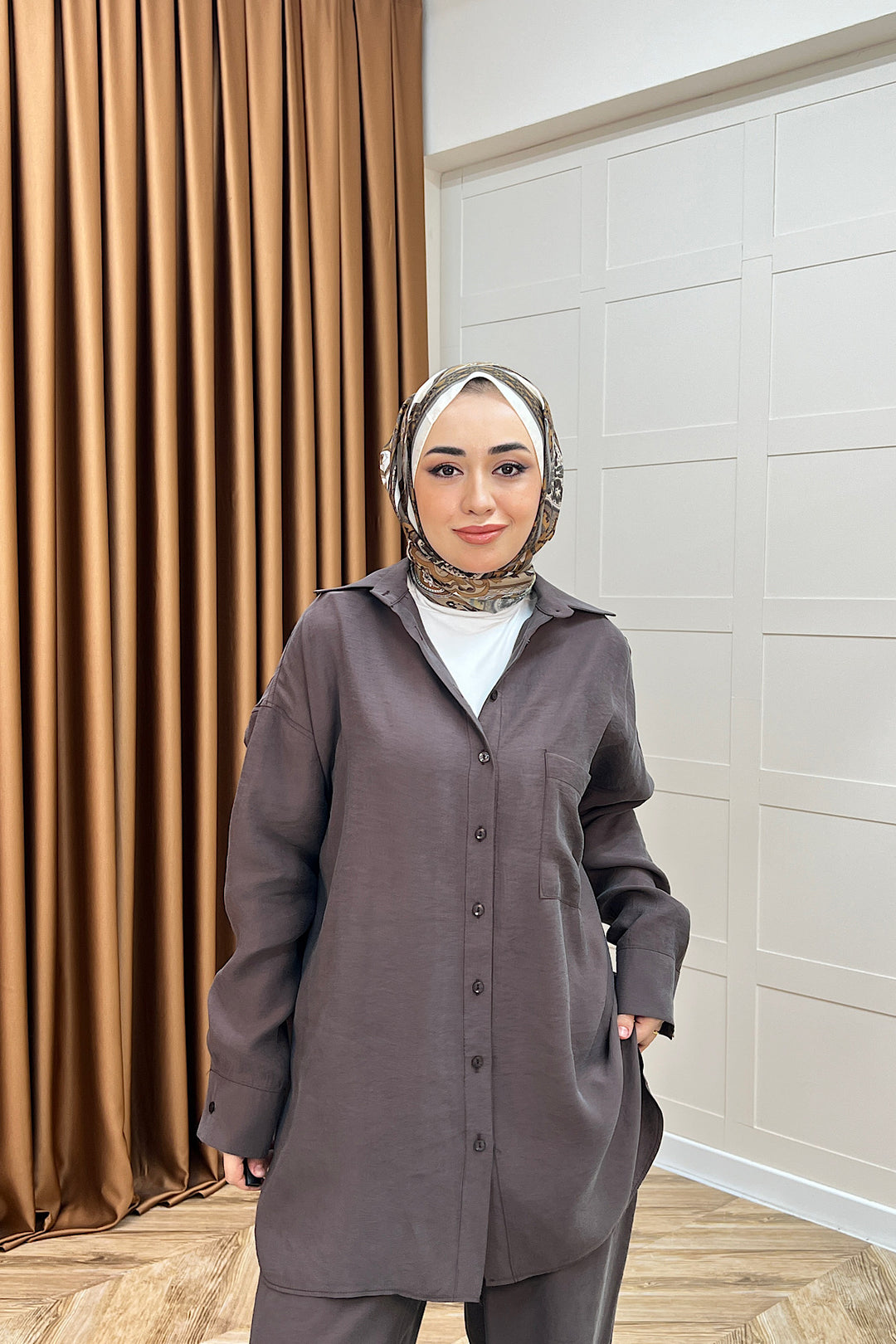 Nora İkili Takım Kahverengi 8505-KAHVERENGI
