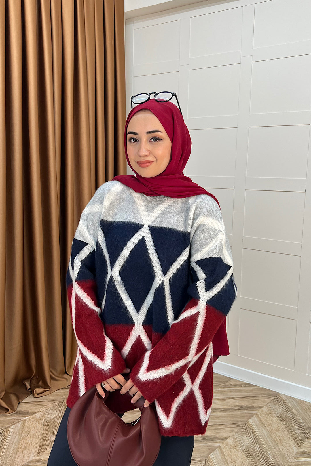 Lones Triko Kazak Bordo 241280-BORDO