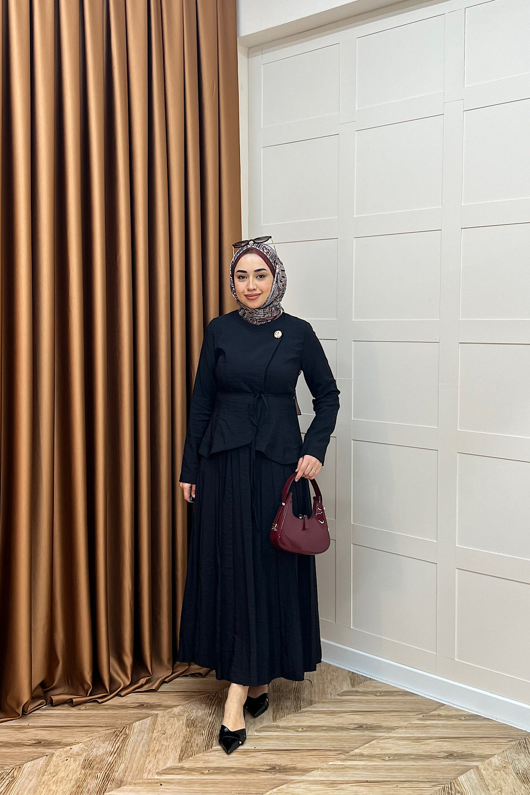 Mitra İkili Etek Takım Siyah 5021-SIYAH