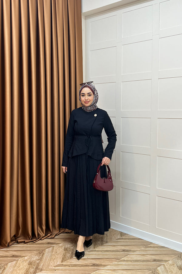 Mitra İkili Etek Takım Siyah 5021-SIYAH