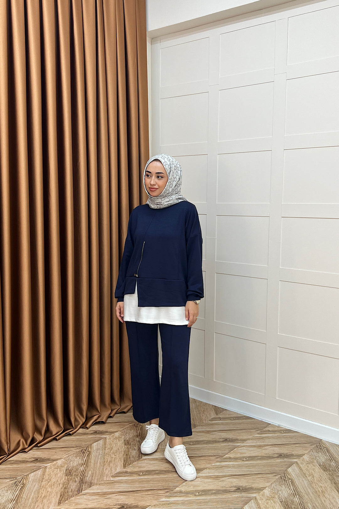 Melodi Frm Garnili Takım Lacivert 6009-LACIVERT