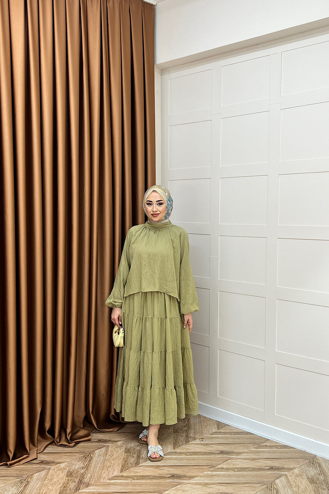 Leona Etek Takım Yeşil 3384-YESIL