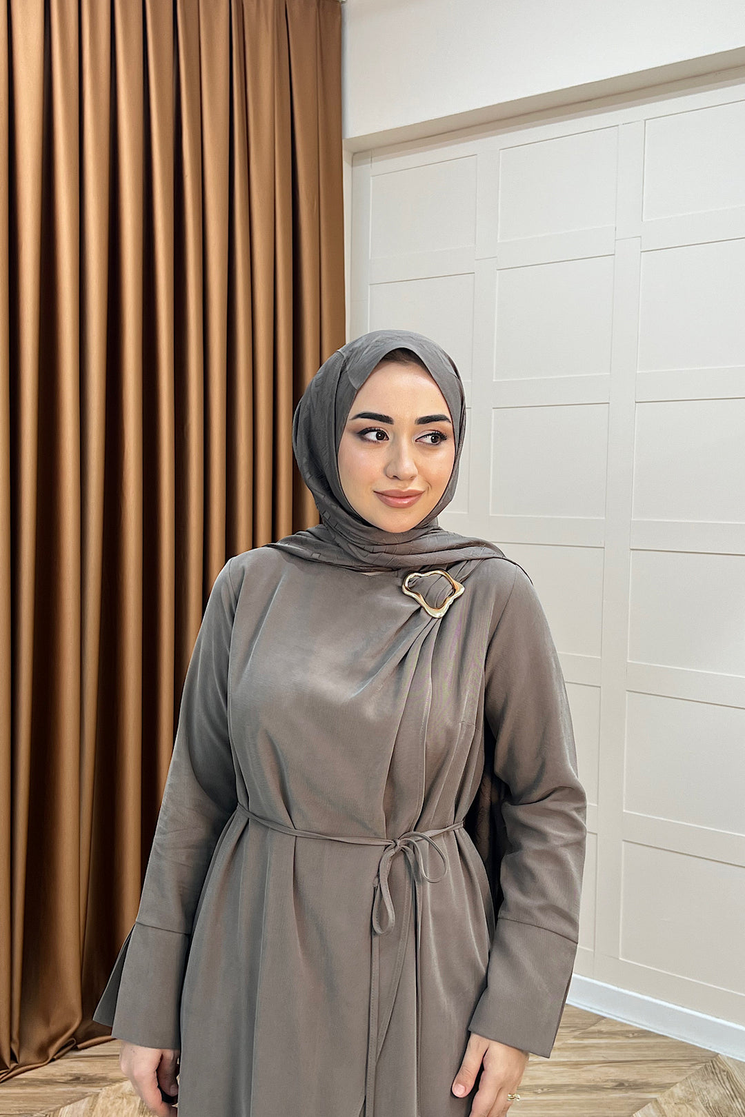 Paria Toka Detay Elbise Vizon 3345-VIZON