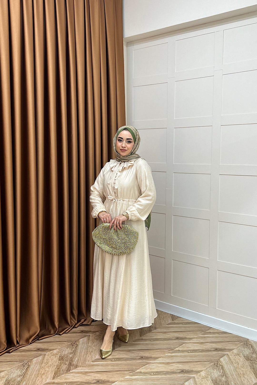 Lena Vual Elbise Taş 2990-TAS