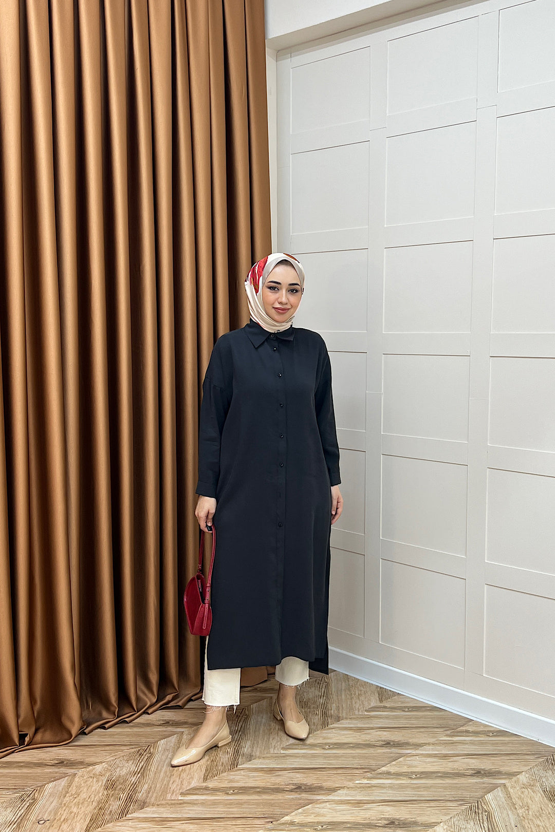 Cupra Uzun Tunik Siyah 02760-SIYAH